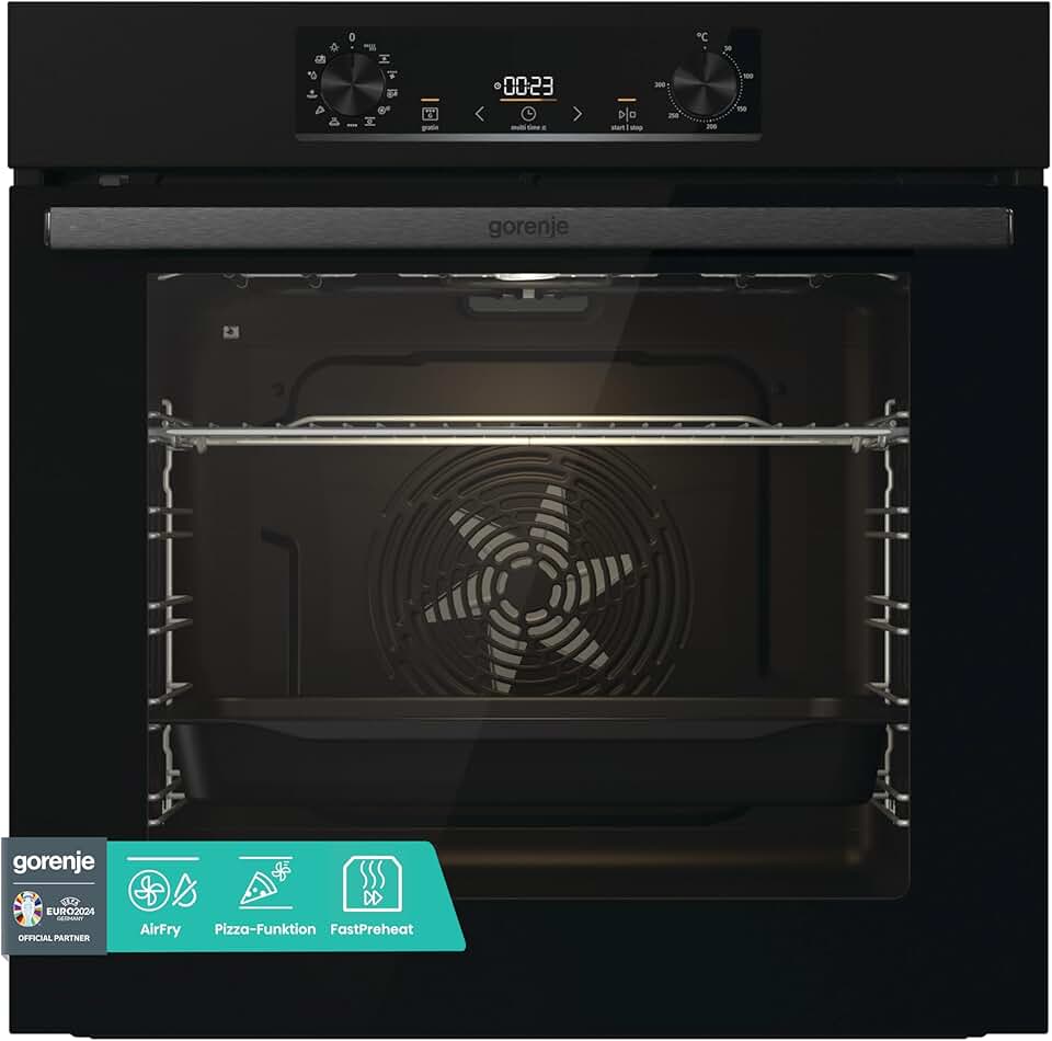 Gorenje - four encastrable série BPS6737 - 77L pyrolyse, AirFry, noir BPS6737E02B
