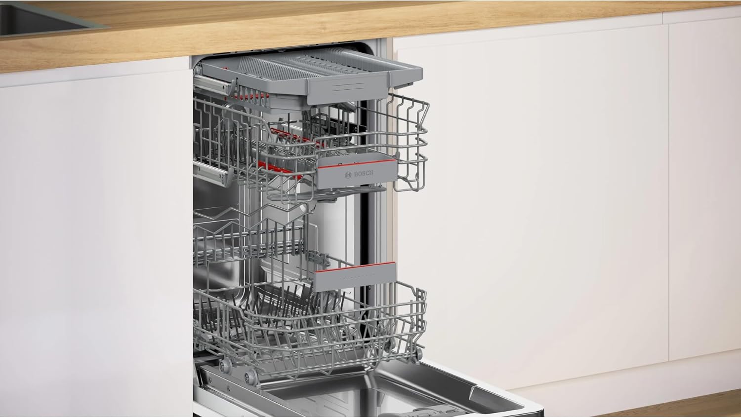 Bosch - lave-vaisselle Série 4, 45 cm, tout intégrable, SPV4EMX17E