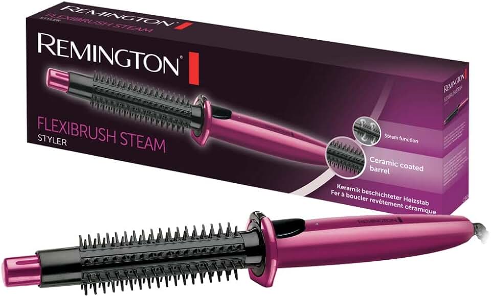Remington - Brosse chauffante céramique, chaleur uniforme, ondulation, CB4N