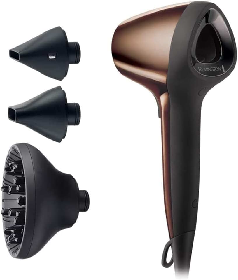 Remington - Air3D série - ultra compact, ergonomique, ionique, 3 températures, diffuseur, D7777