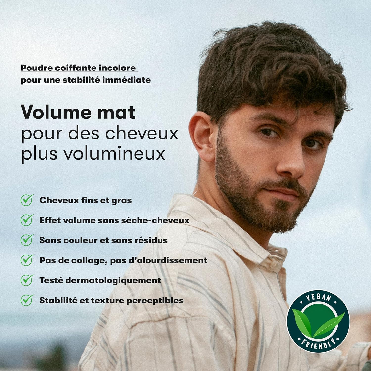 Poudre coiffante - effet mat - volume & tenue cheveux fins - stabilité maximale