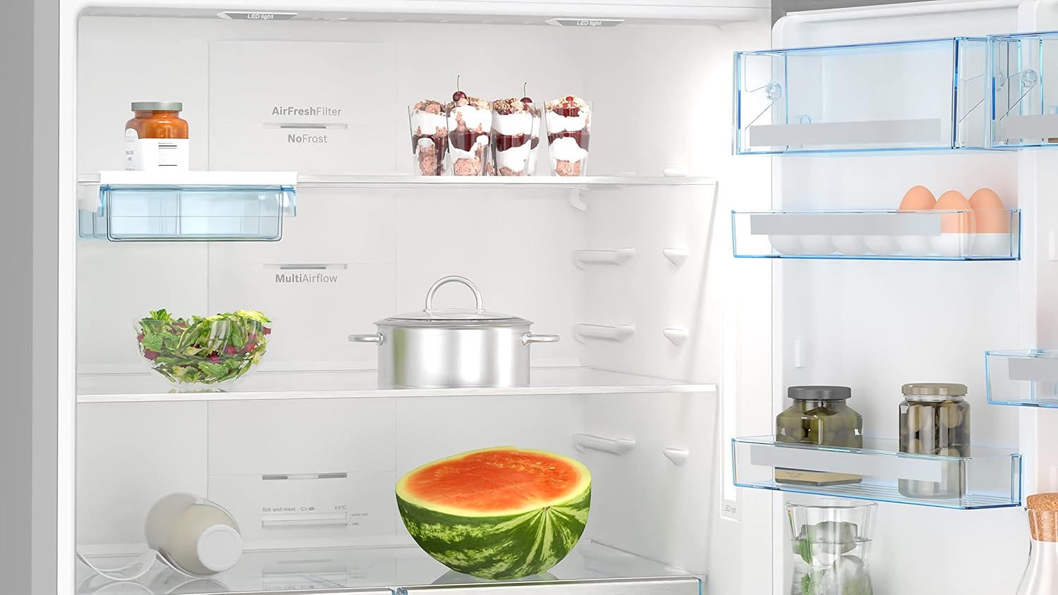 Bosch - Série 6 - 186x86 cm - inox, anti-trace, combiné - KGN86AIDR