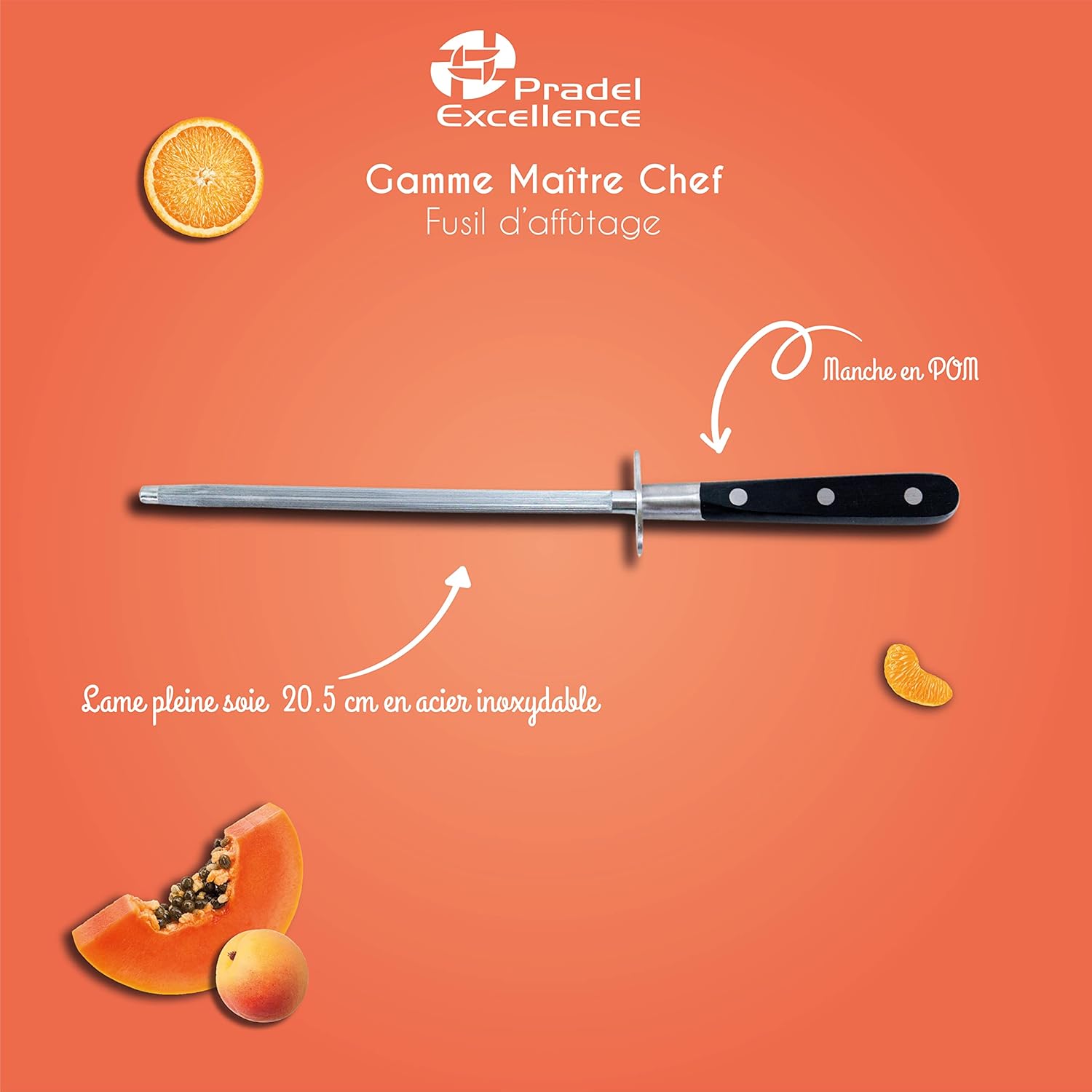 Pradel - Excellence Maître Chef - 41,5cm - lame 28cm inox, manche POM, anti-adhésion