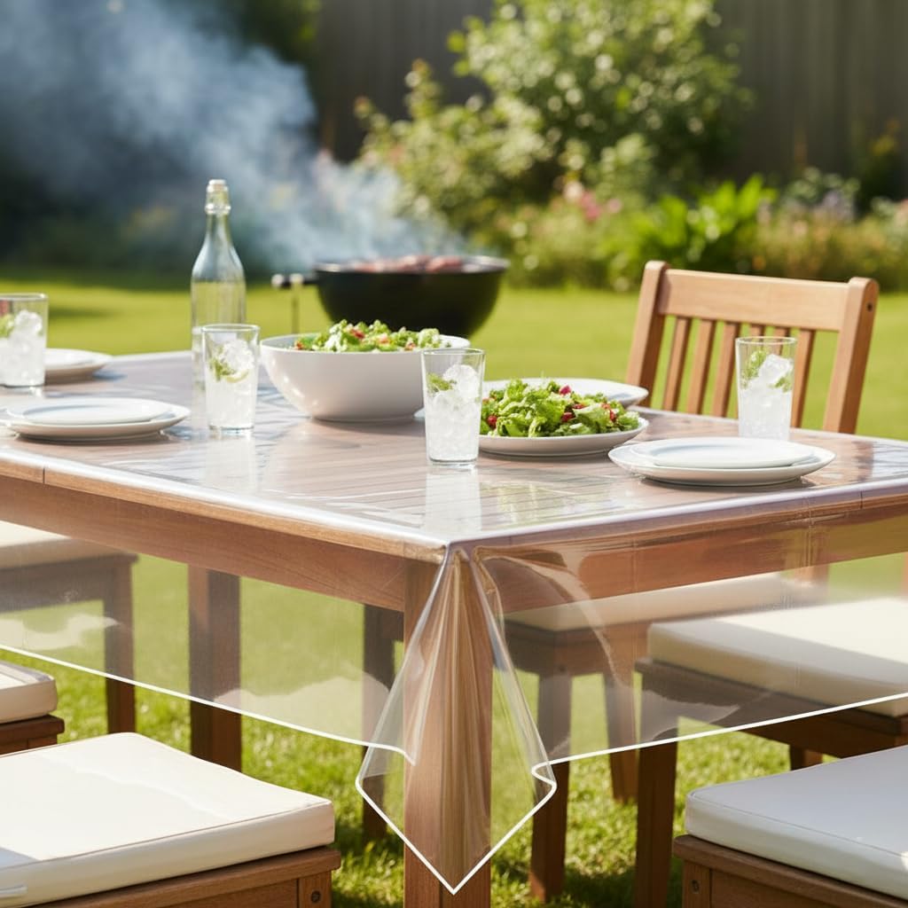 VITA PERFETTA - Protection Fine PVC transparente - 140x200 cm - nappe rectangle