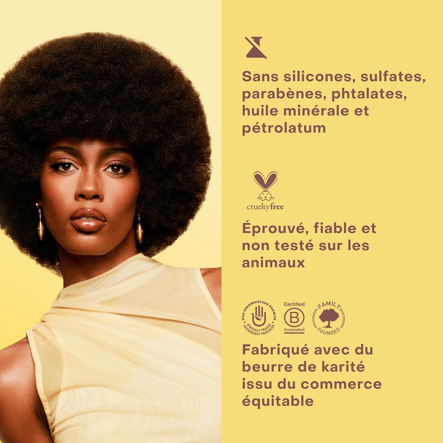 SheaMoisture - Huile de Ricin Noir - 384ml - shampooing et après-shampooing réparateurs cheveux traités