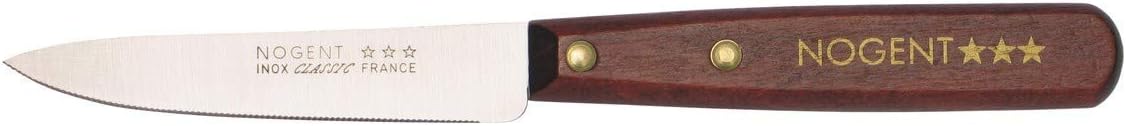 Nogent - Couteau Office Classic Bois 9cm, lame lisse, merisier - 02000B