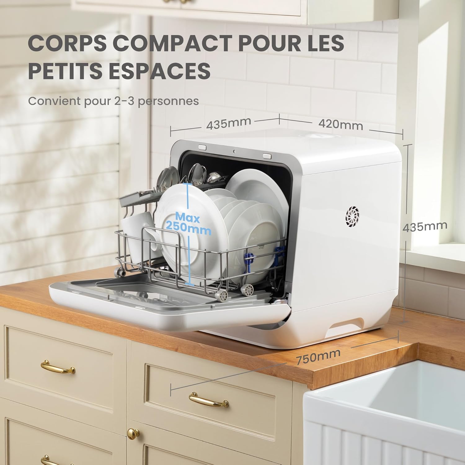 COMFEE’ -  6 programmes, vapeur, TD305-WH