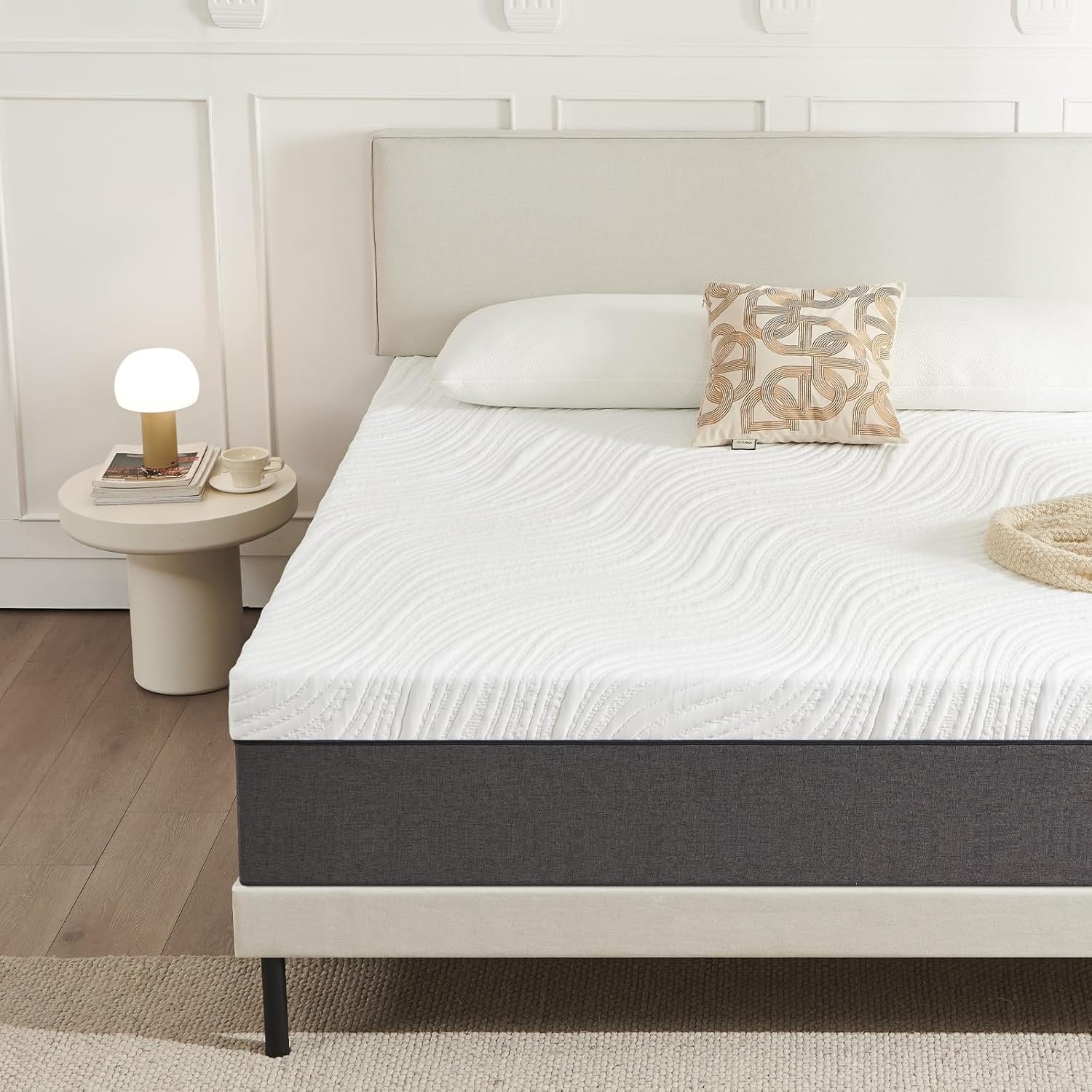 Matelas - mousse mémoire, 140x190x18 cm, 7 zones, ferme, réversible