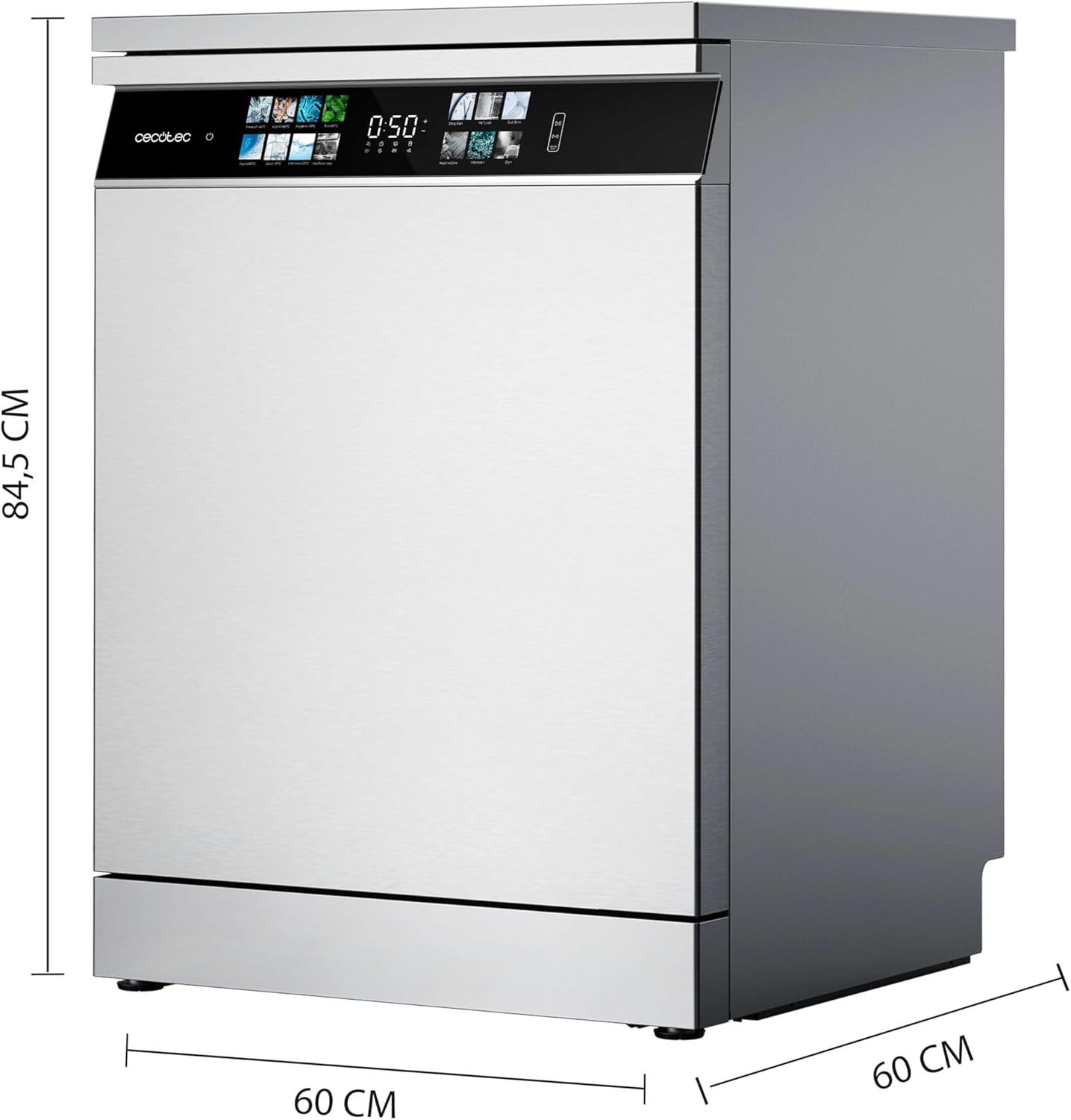 Cecotec -  60cm, 15 couverts, pose libre