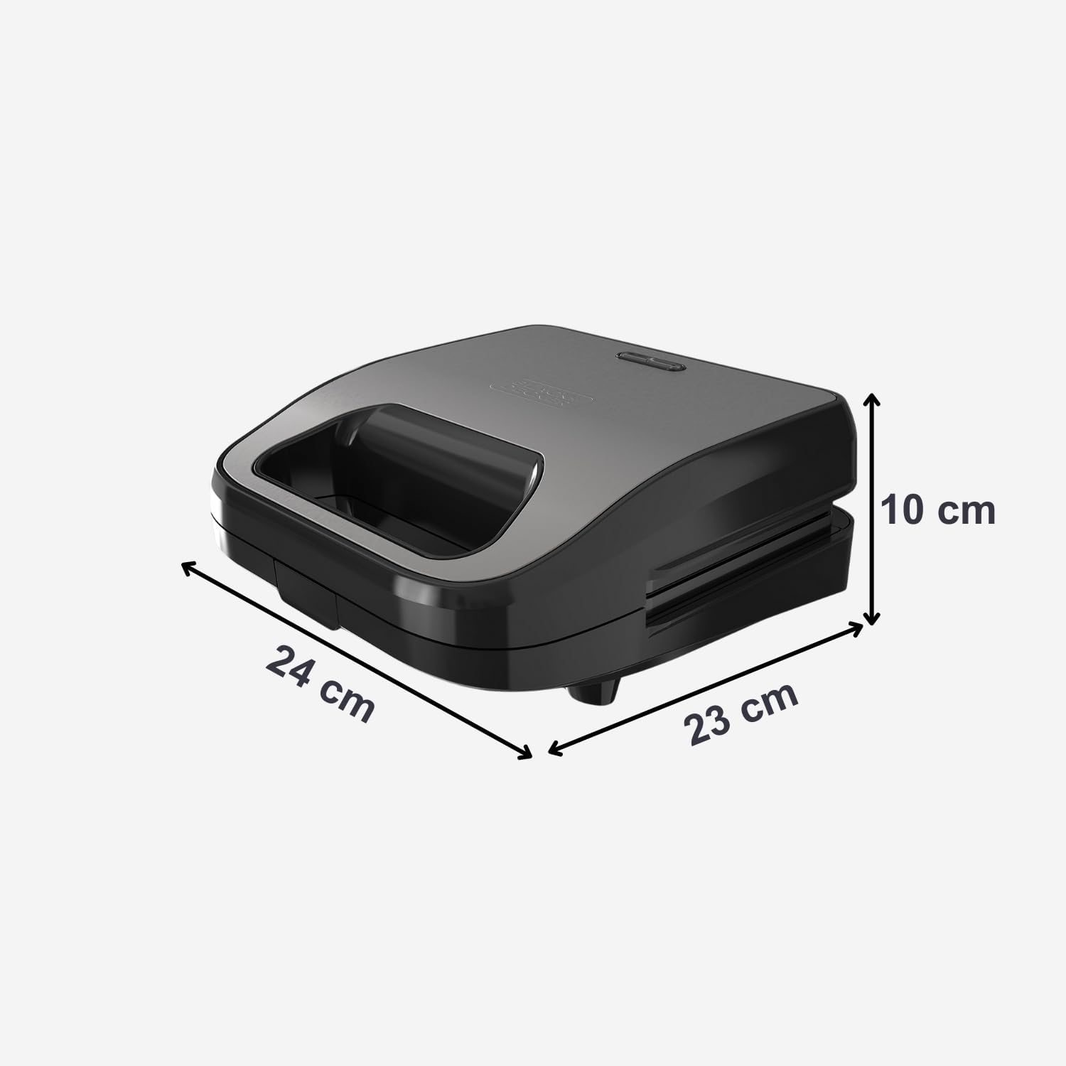 BLACK+DECKER - 3-en-1 750W - plaques interchangeables, chauffe rapide, Easy Eject