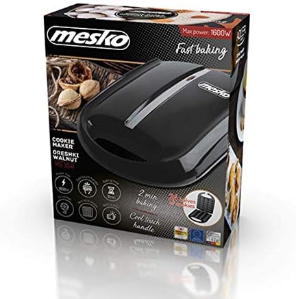 Mesko - Gaufrier XL 24 moitiés, antiadhésif, 1600W, MS3041