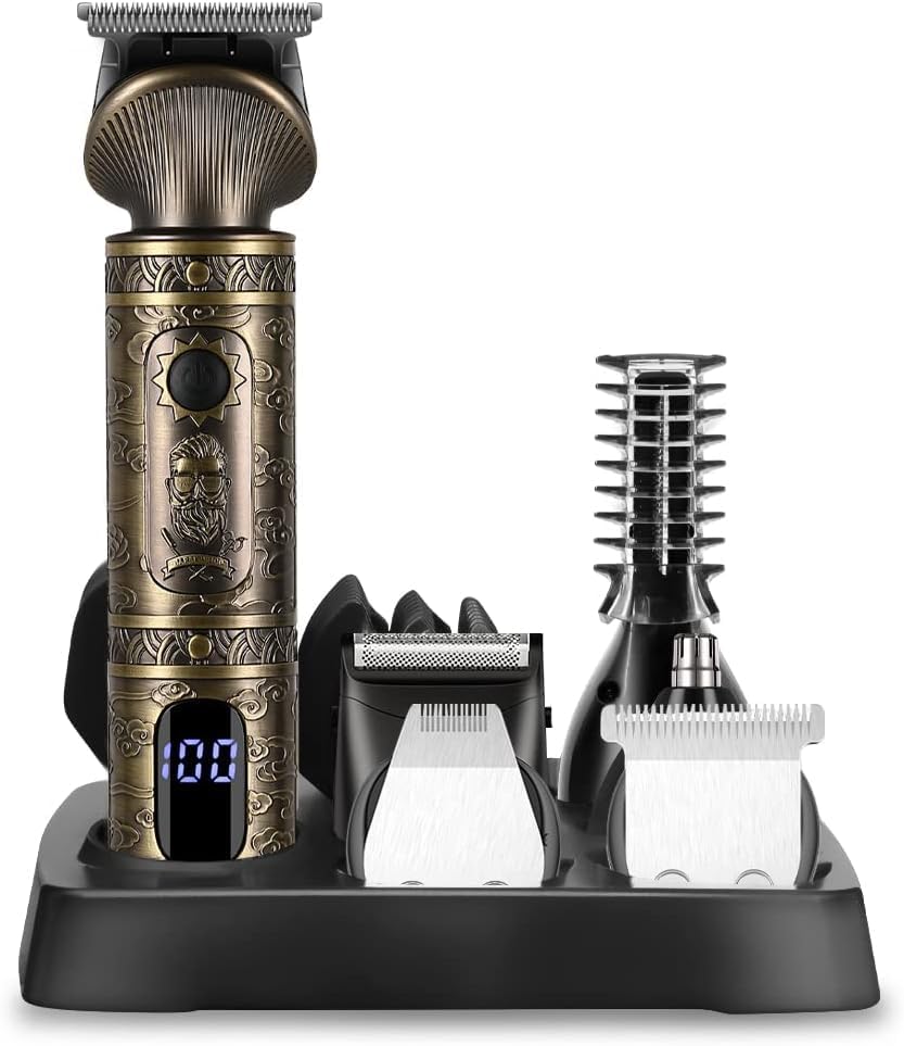 Surker - Tondeuse barbe 7en1 - lame T, coupe 0mm, précision