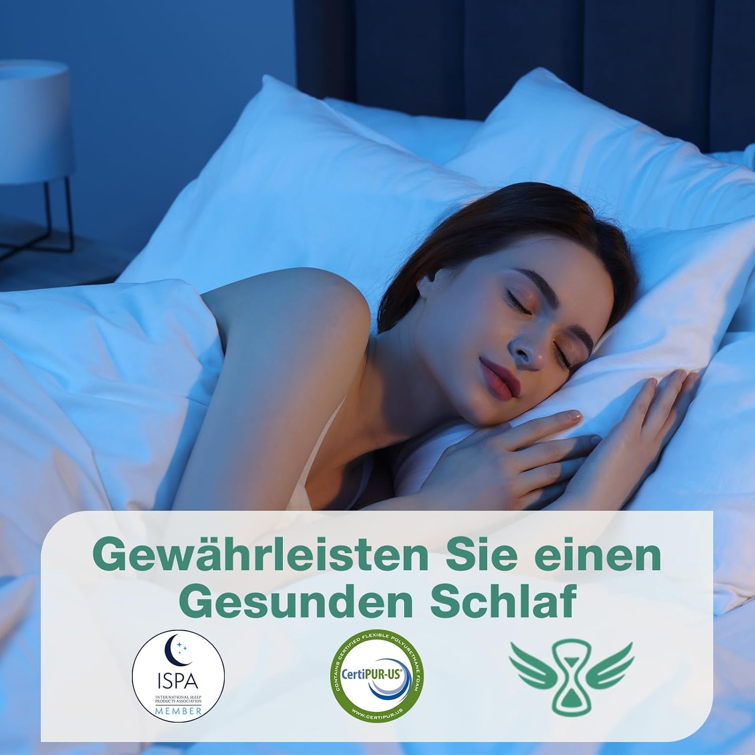 Novilla - Surmatelas Gel Mémoire - 160x190 - 5cm, Confort, Antidérapant