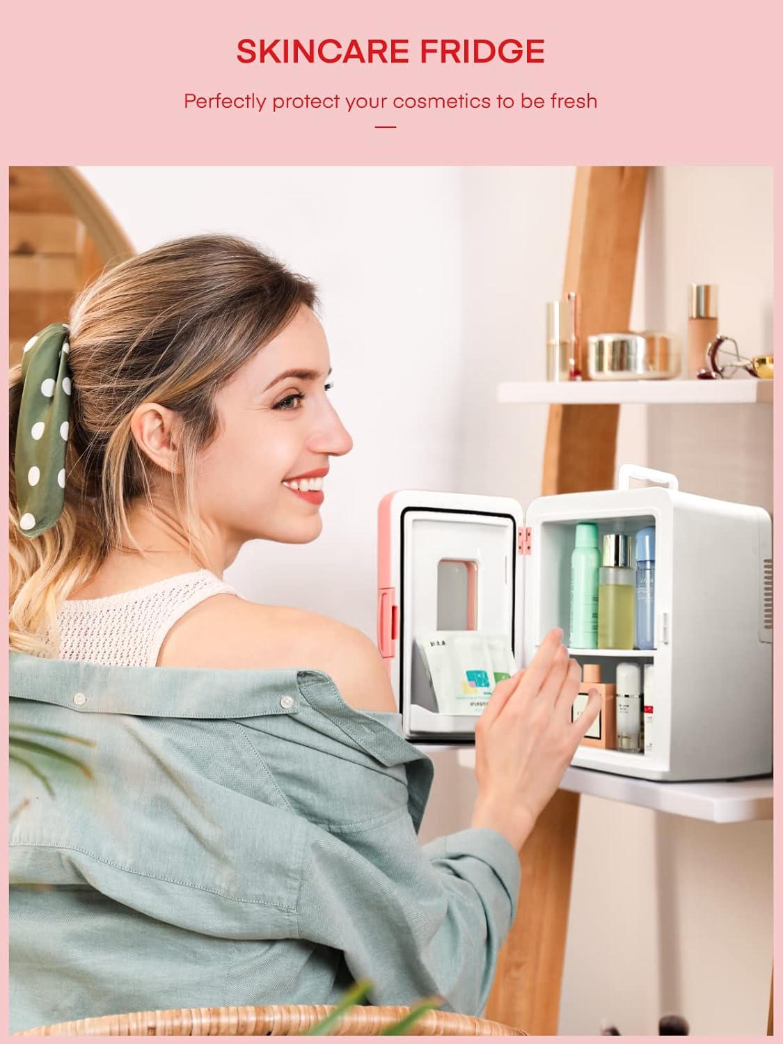 NORTHCLAN - mini frigo chambre 15L, silencieux, chaud/froid, 12V/220V