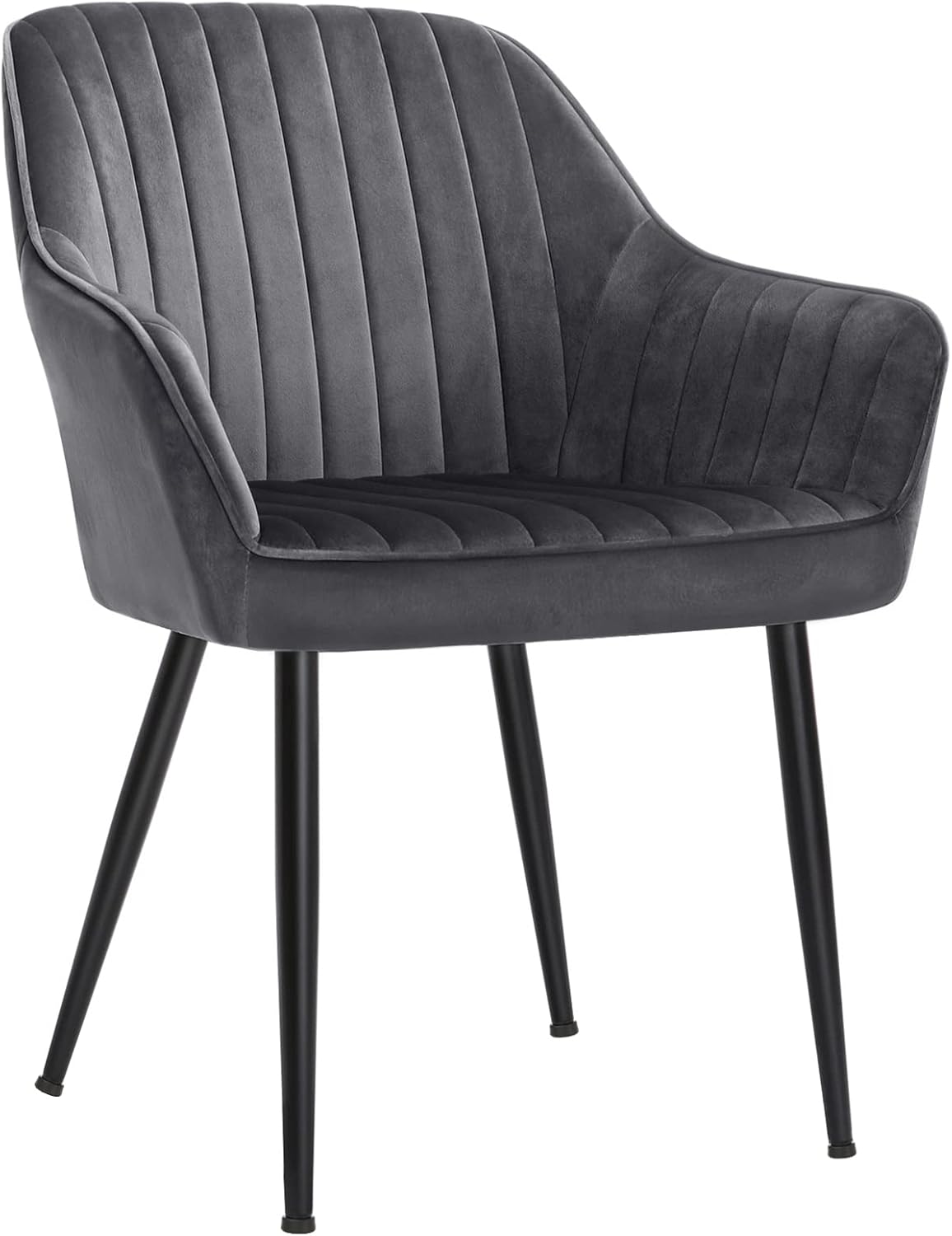 SONGMICS - chaise salle à manger velours, accoudoirs, 120kg, LDC087G02