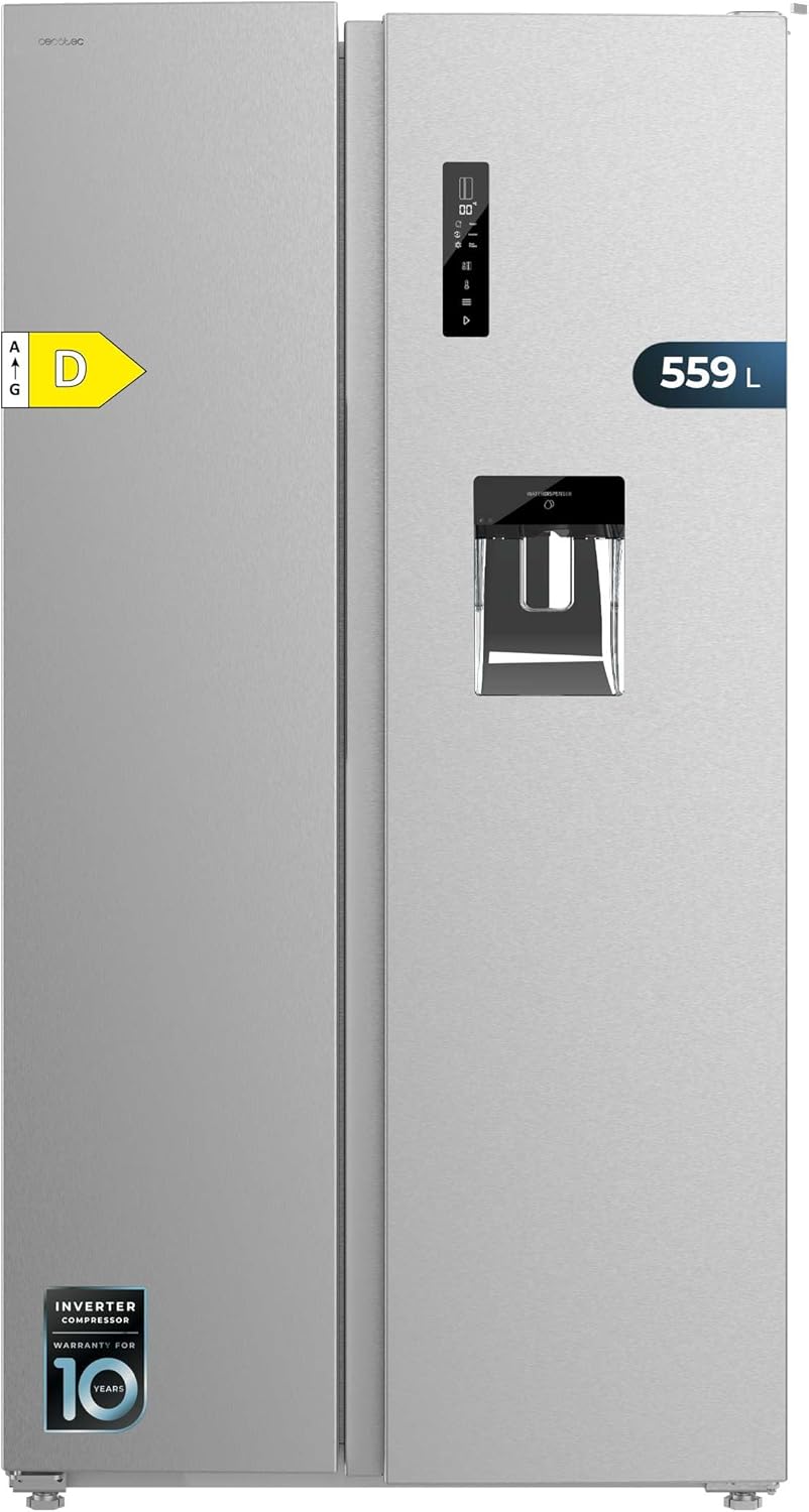 Cecotec - Bolero CoolMarket - 177x90 cm - 559L, No Frost, Multi Air Flow, Inverter Plus, SBS 562