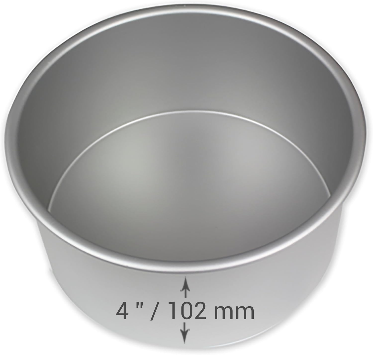 PME - Moule à gâteau rond aluminium anodisé - 127x102mm - profondeur argent