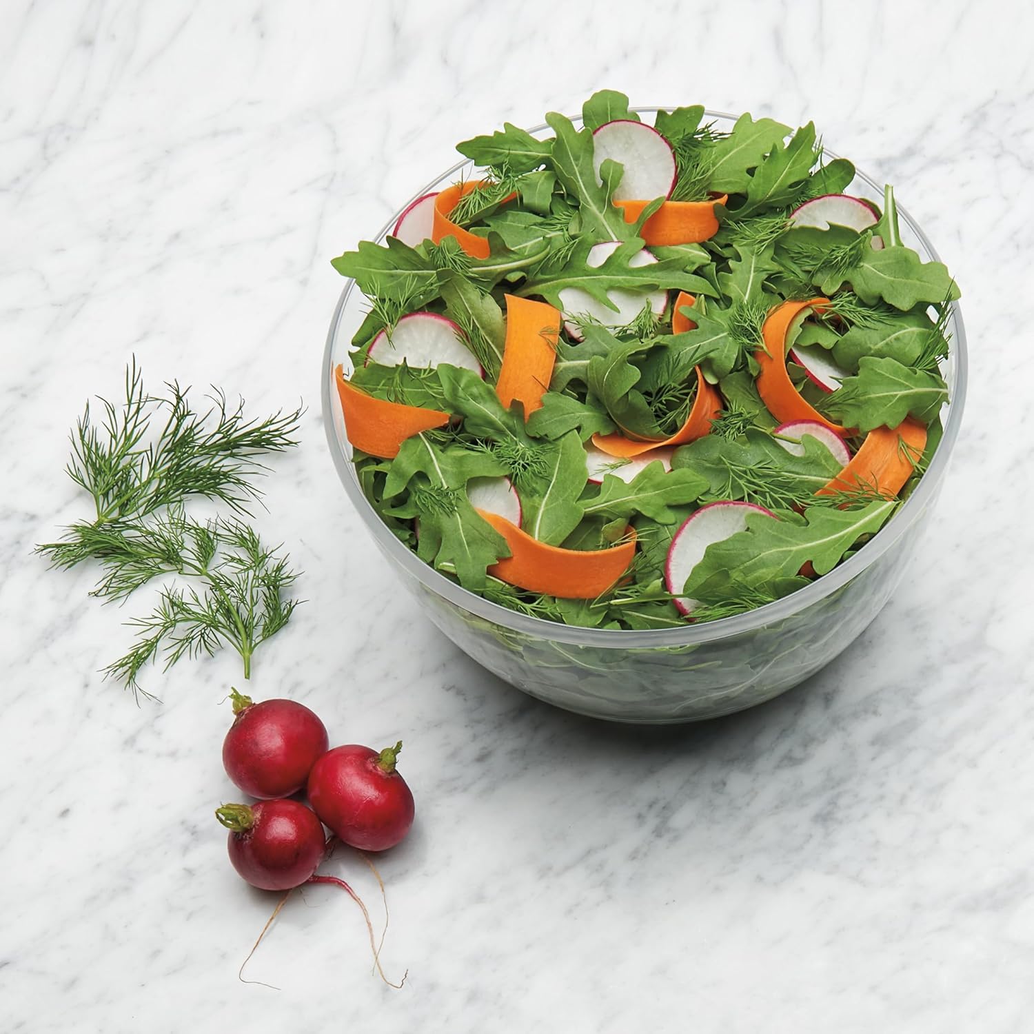 OXO - Essoreuse à salade Good Grips GM, grande capacité, transparente, 1351680