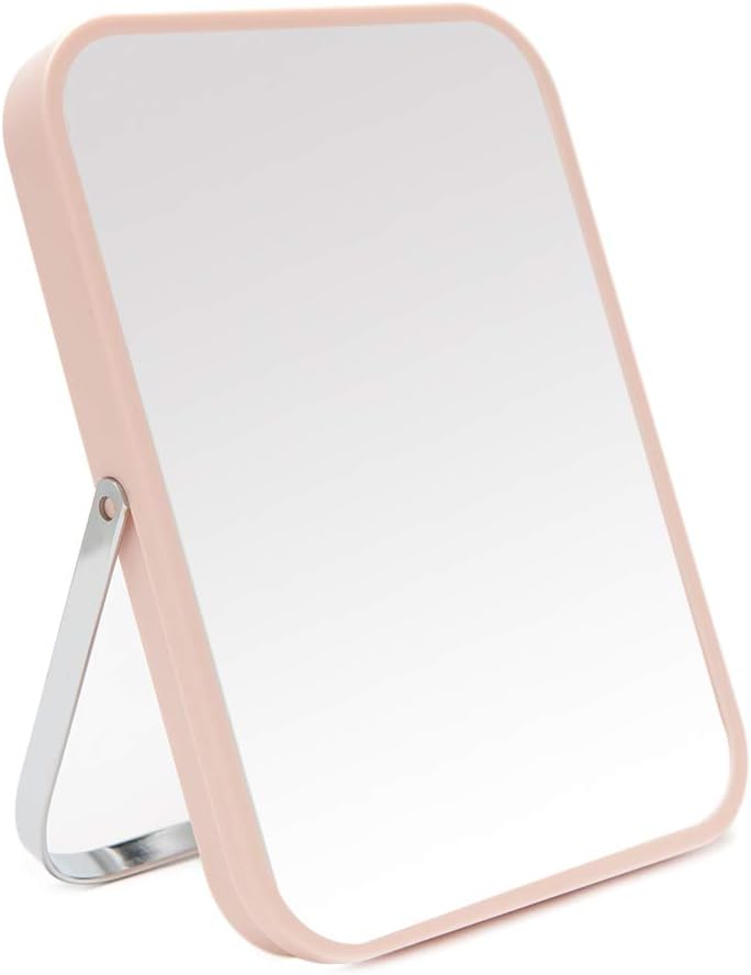YEAKE - miroir de table pliable 20,3 cm, support métal, rotation 90°
