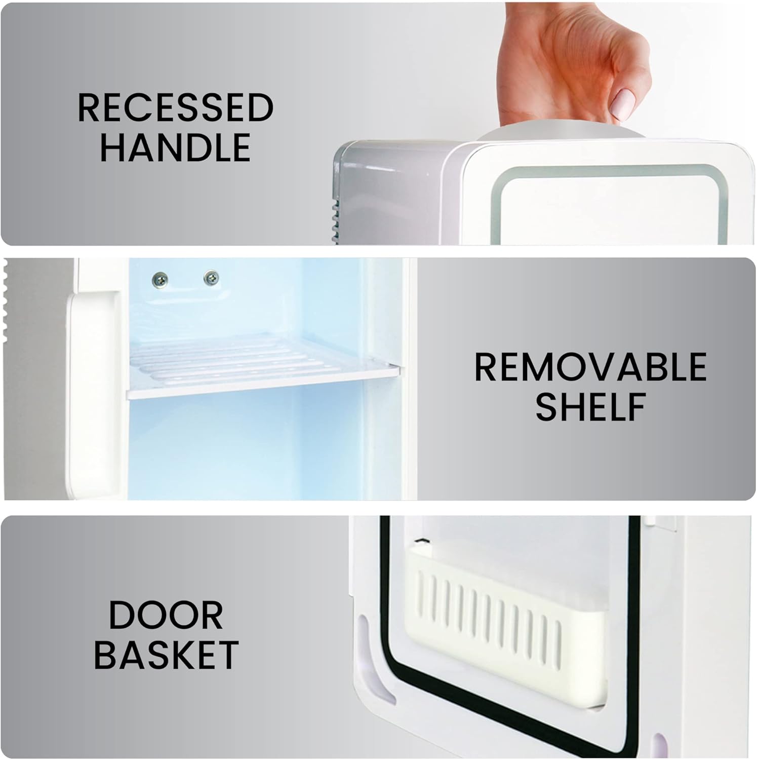 Koolatron - mini frigo 4L/6 canettes, portable argenté, thermoélectrique