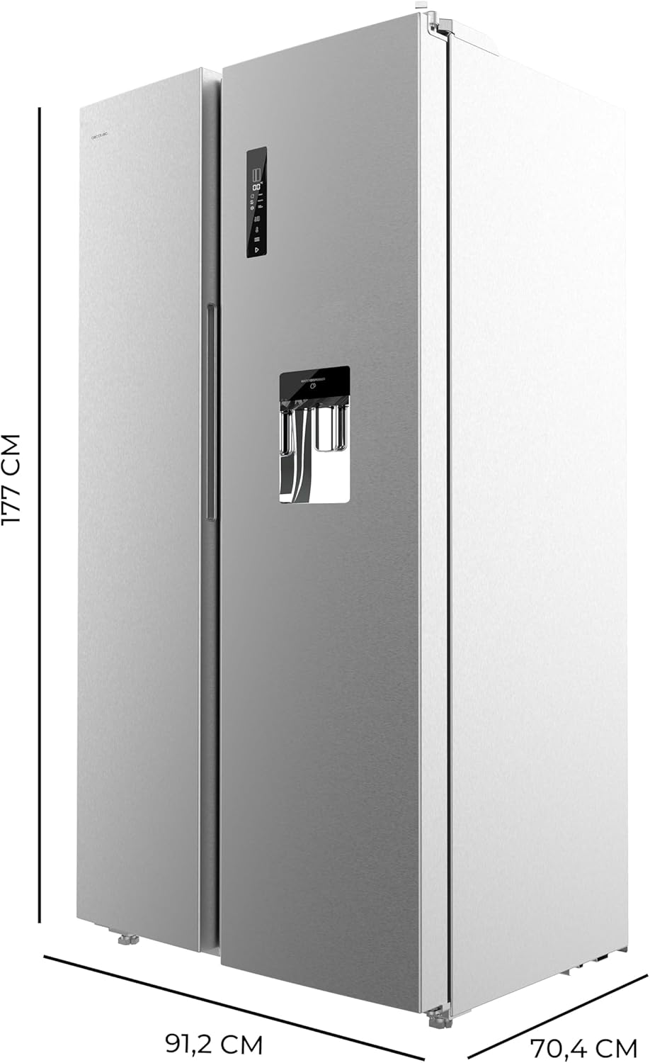 Cecotec - Bolero CoolMarket - 177x90 cm - 559L, No Frost, Multi Air Flow, Inverter Plus, SBS 562