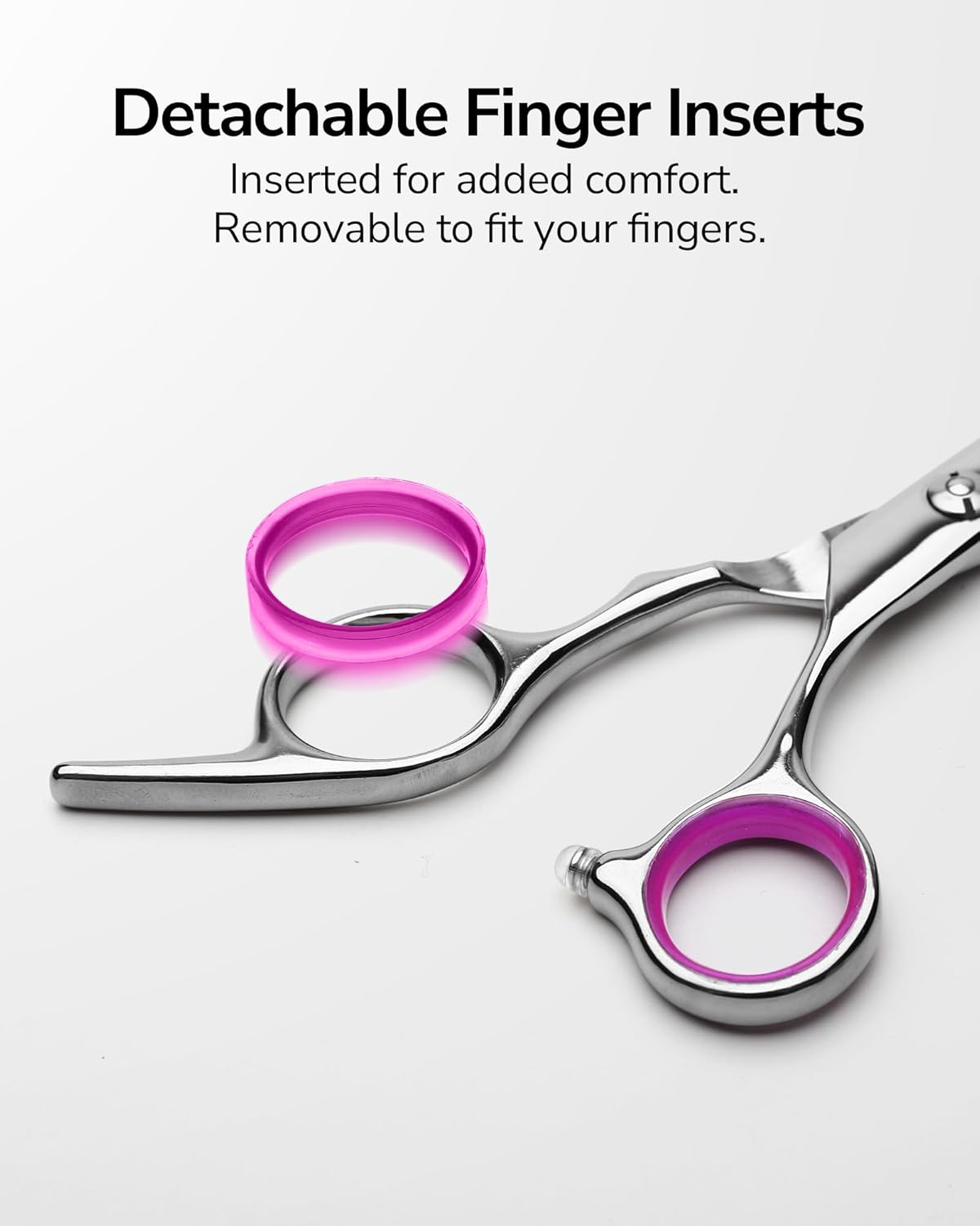ULG - ciseaux professionnels 16,5 cm - inox japonais, affûtés, rose