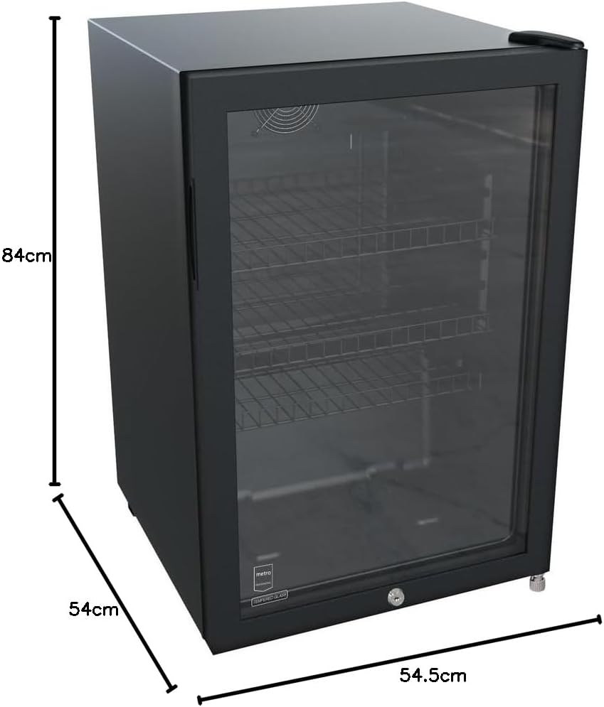 METRO Professional - Réfrigérateur boissons - 54.5x54x84 cm - 118 L, statique, serrure - GSC2125B