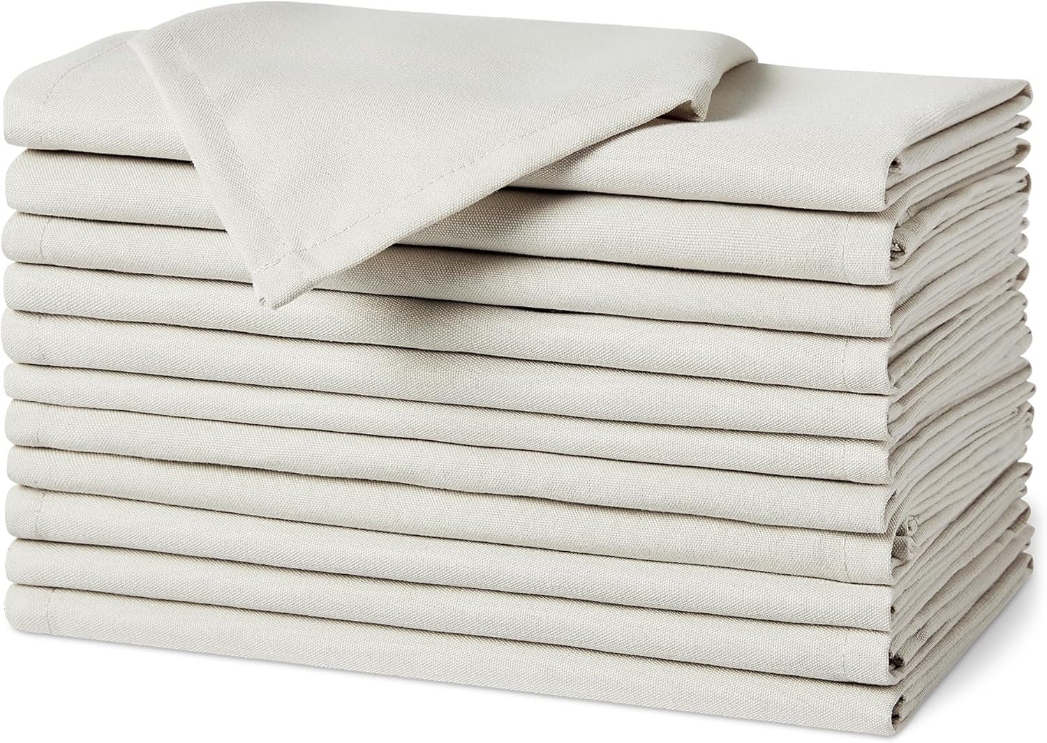 melyano Basics - serviettes tissu réutilisables 43x43 cm - antitaches et infroissables