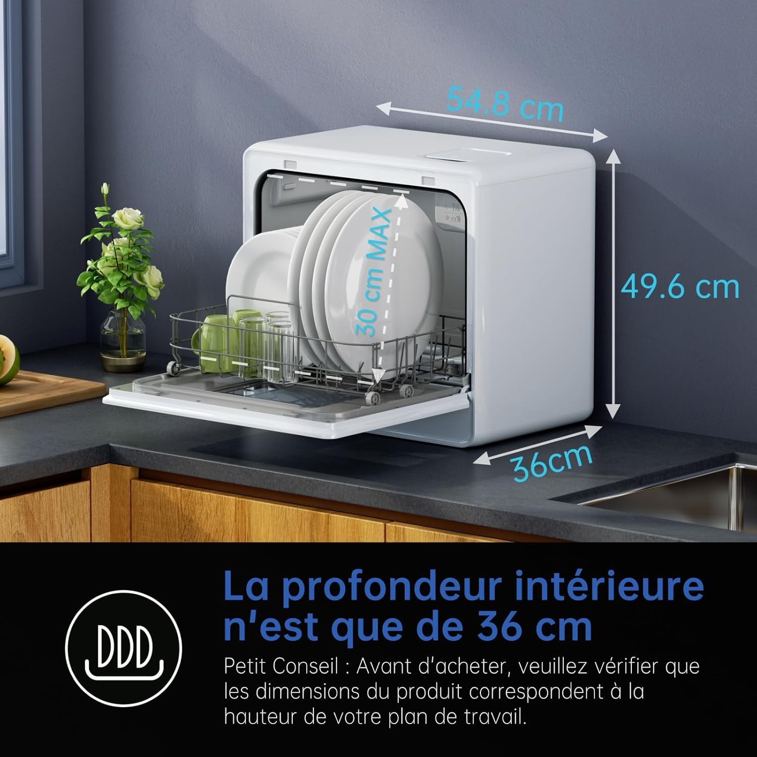 AIRMSEN -  5L, 7+2 programmes, LED, fonction sel