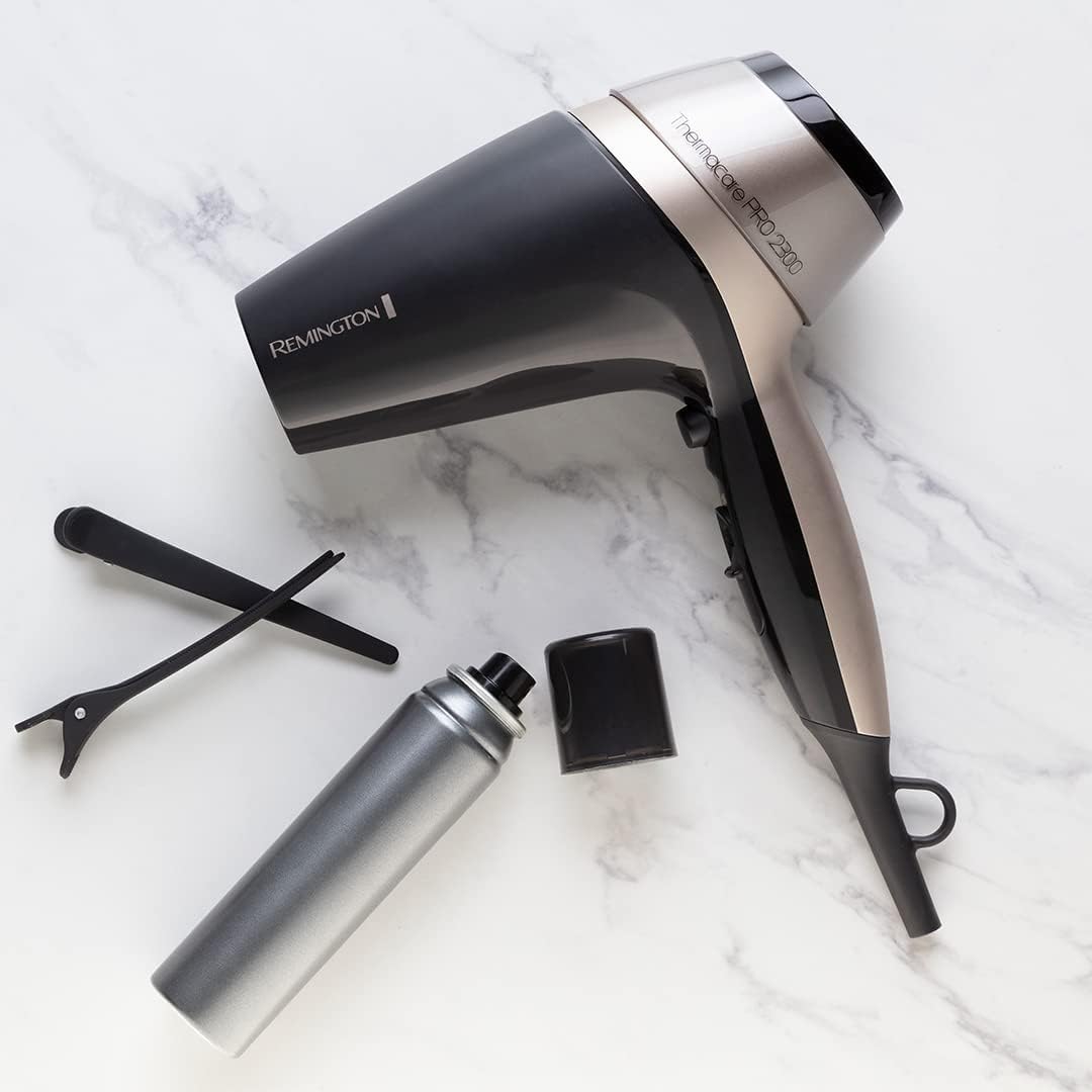 Remington - Thermacare PRO sèche-cheveux 2100W, ionique, 3 températures, 2 vitesses, diffuseur - D5715