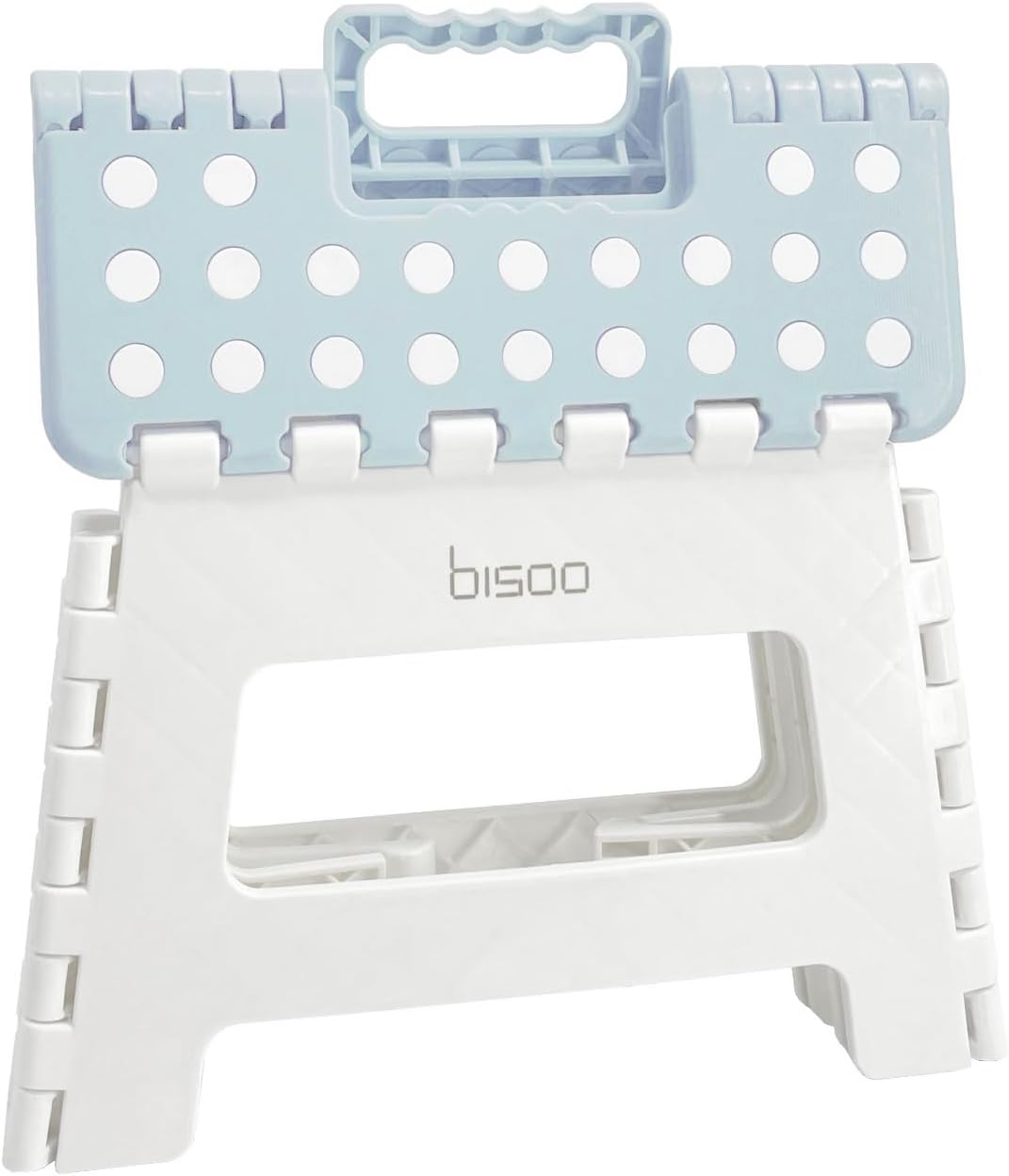 Bisoo - Tabouret pliant enfant 22cm - plastique bleu, sûr, portable