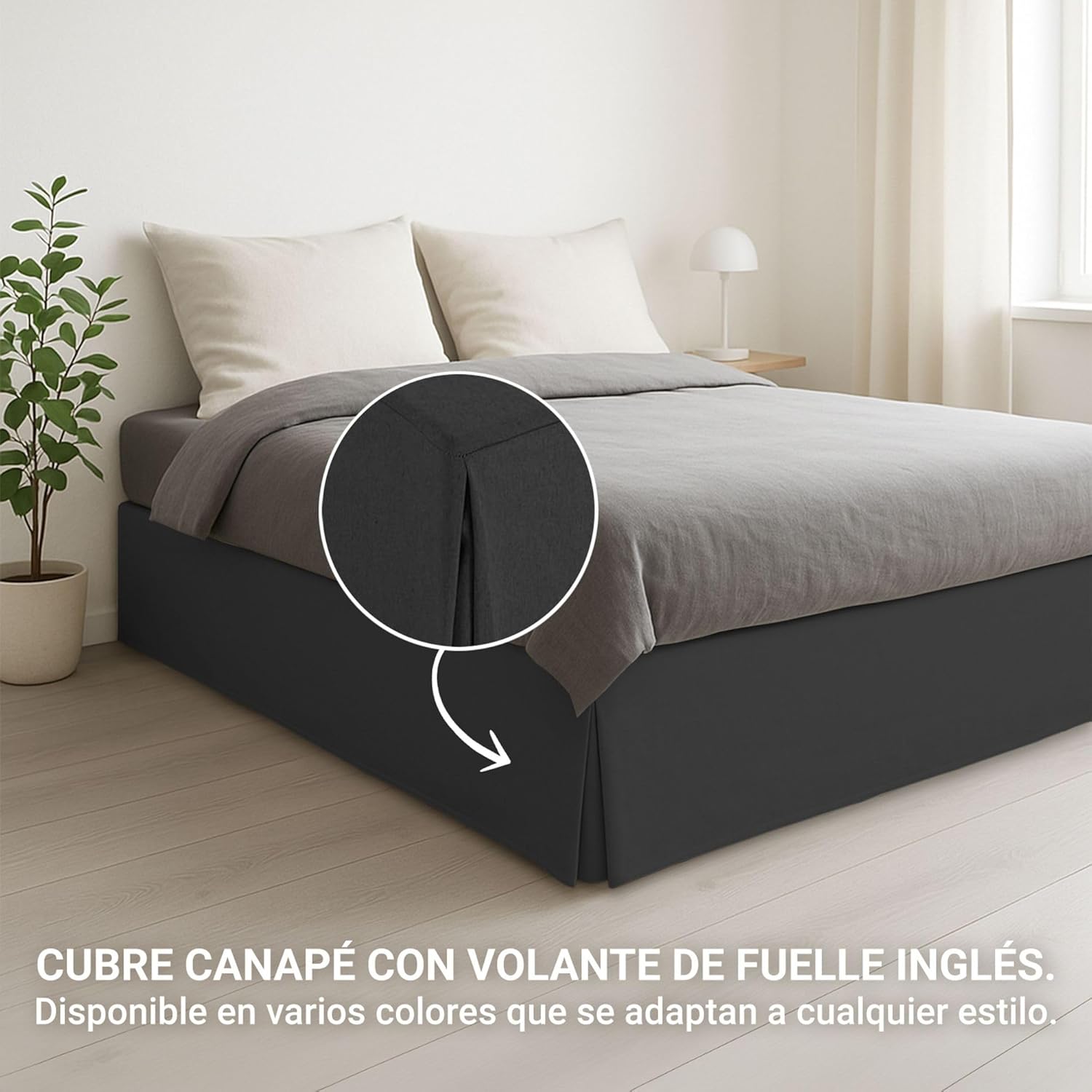 Housse de canapé - 180x190/200 cm - antidérapante, respirante, noire