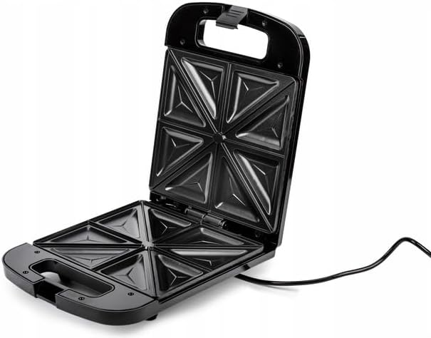 Croque-monsieur électrique XXL - 4 sandwichs - 1400 W - noir