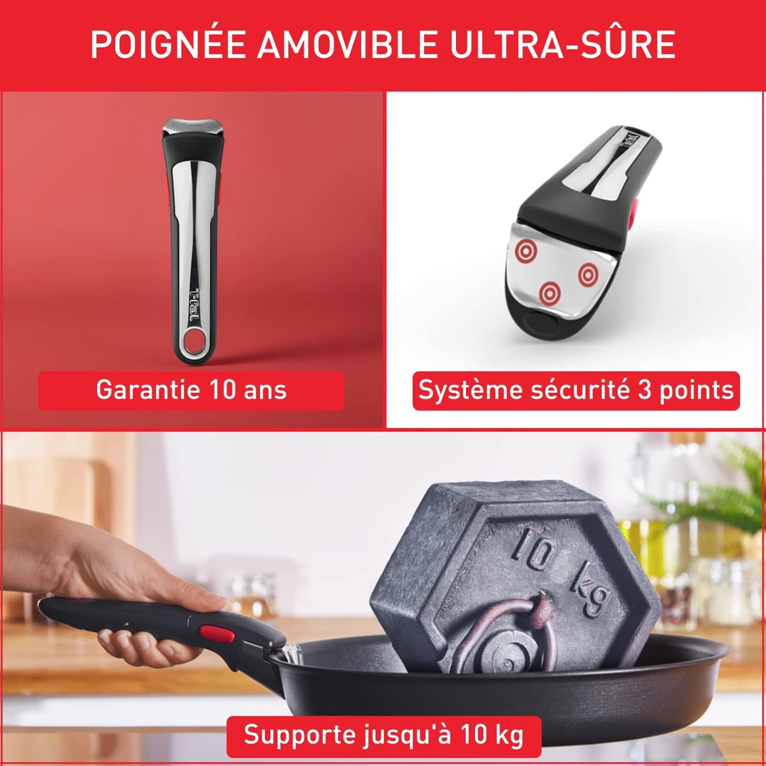 Tefal - Ingenio Eco Resist - batterie 11p induction, empilable, L7679002