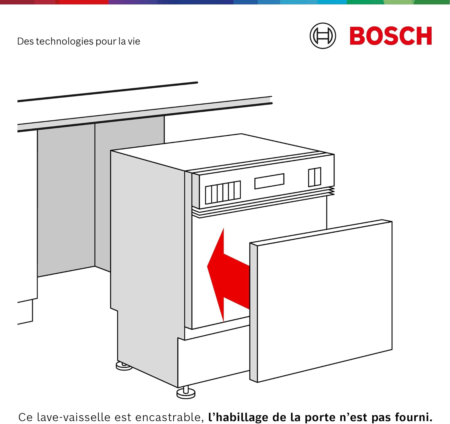 Bosch - Série 4,  60cm, encastrable, connectivité Smart 