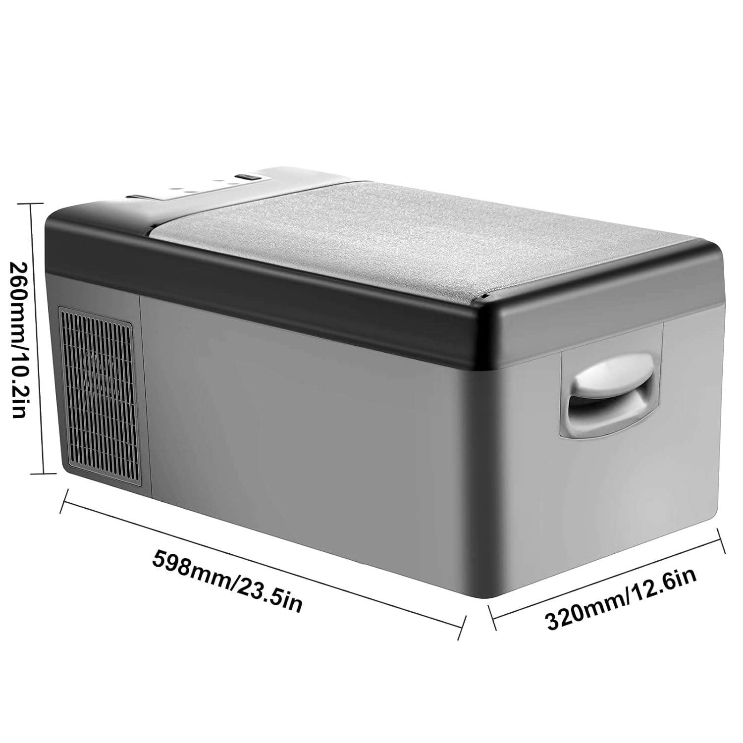 VEVOR - mini réfrigérateur portable 15L, 45W, -20~10°C, 598x320x260mm