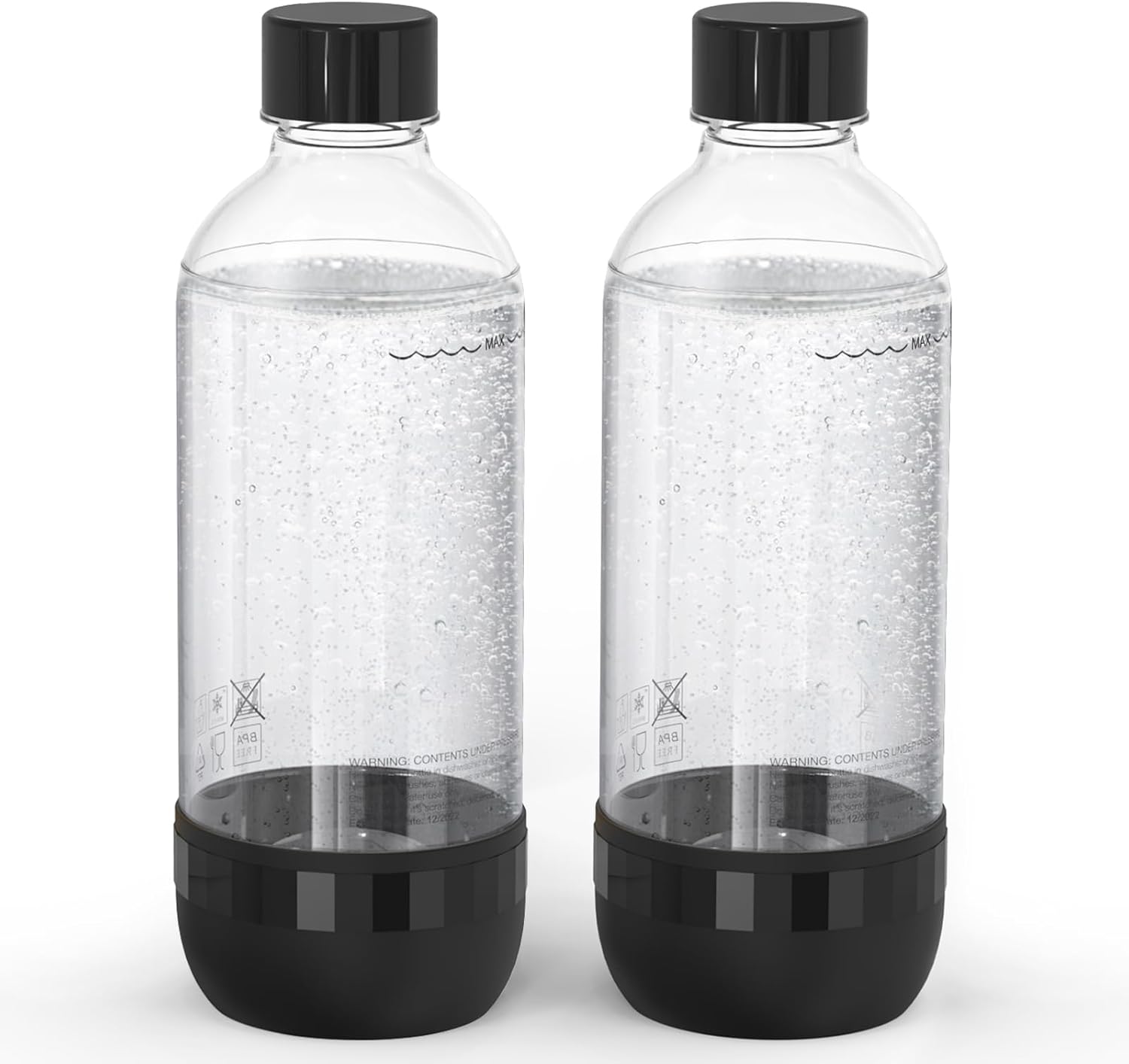 Mycket – bouteilles pour machine à soda – 1L x2 – PET réutilisable, sans BPA