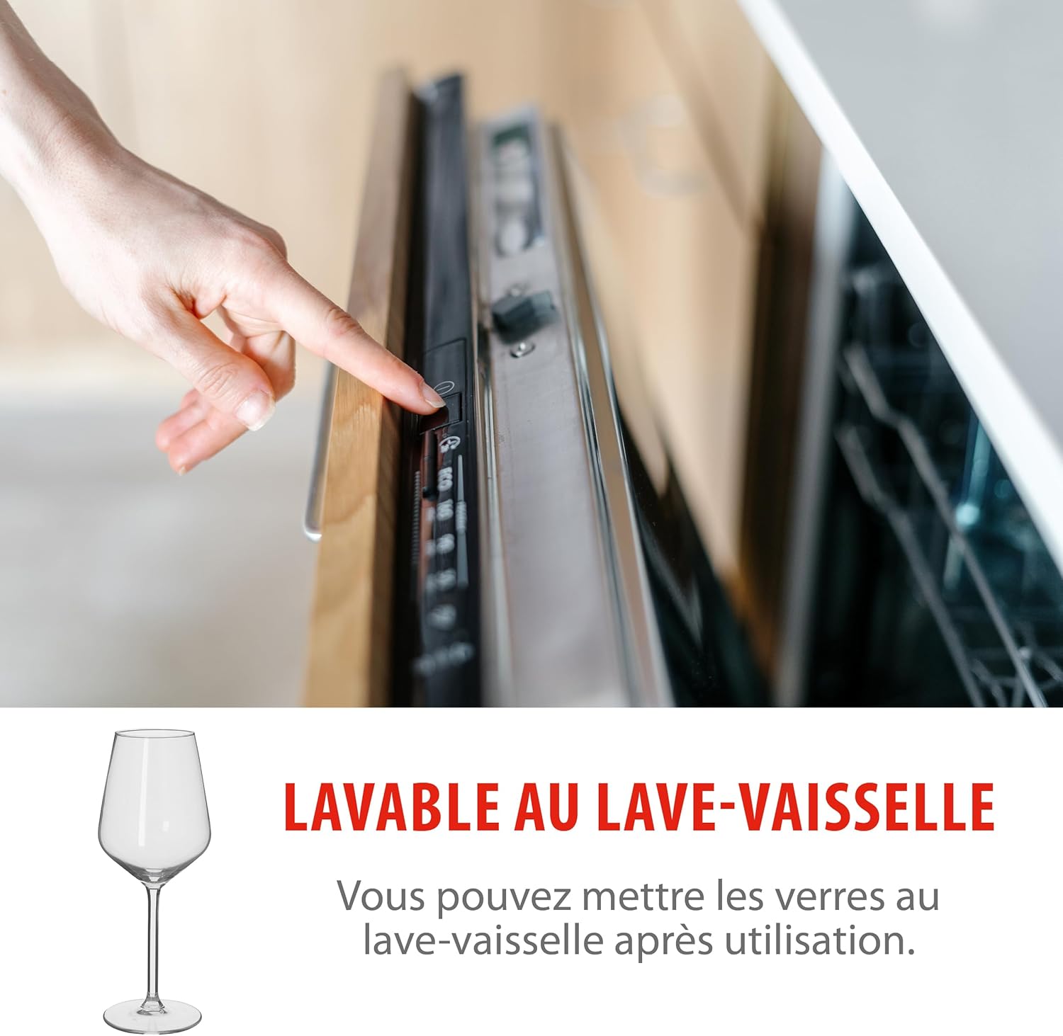 Alpina - Verre à vin blanc Claire - 37cl - lot de 6 verres