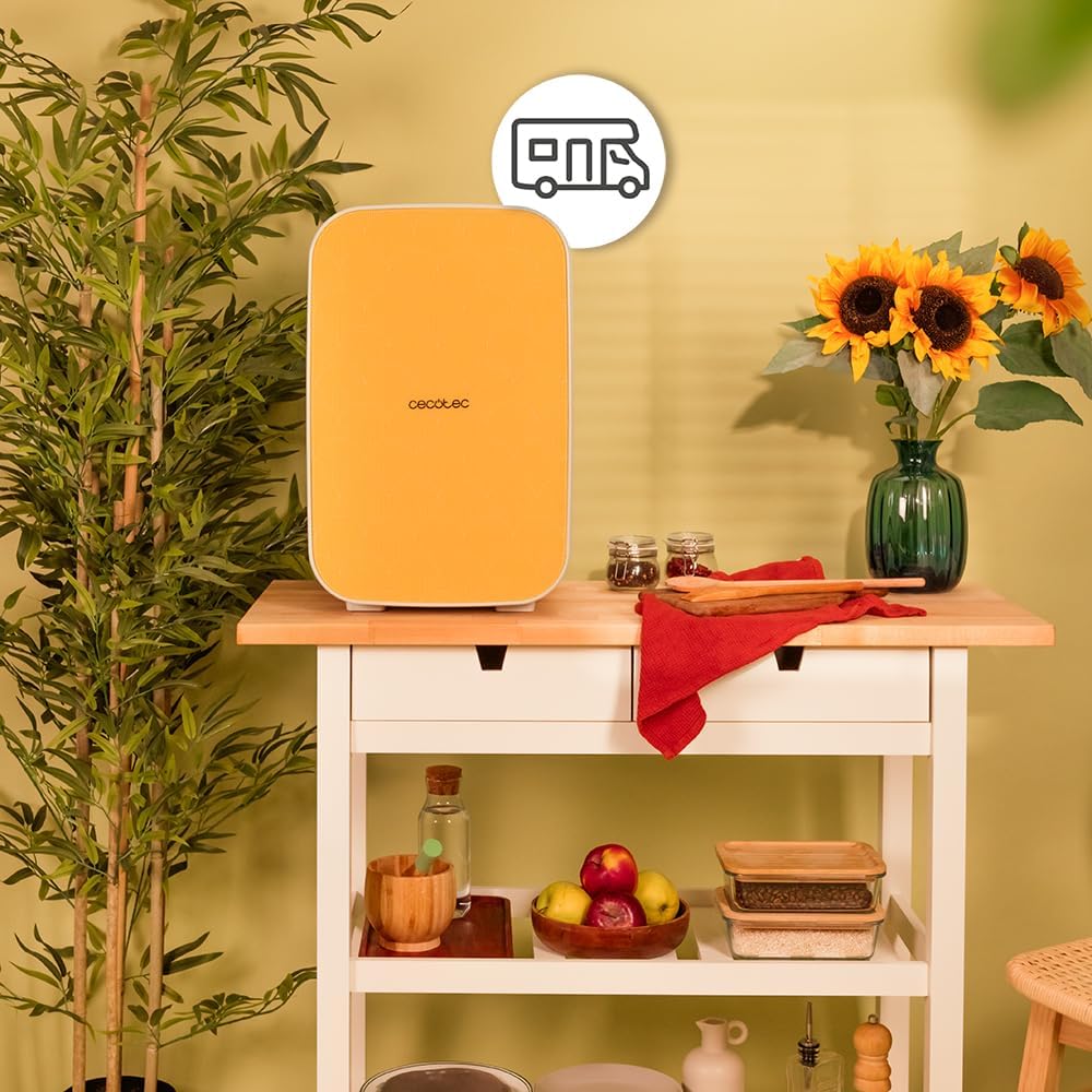 Cecotec - Bolero MiniCooling 25L - 41x40x34 cm - Frigo portable, 7-65°C, chauffage/refroidissement, 12V-220V, transport 
