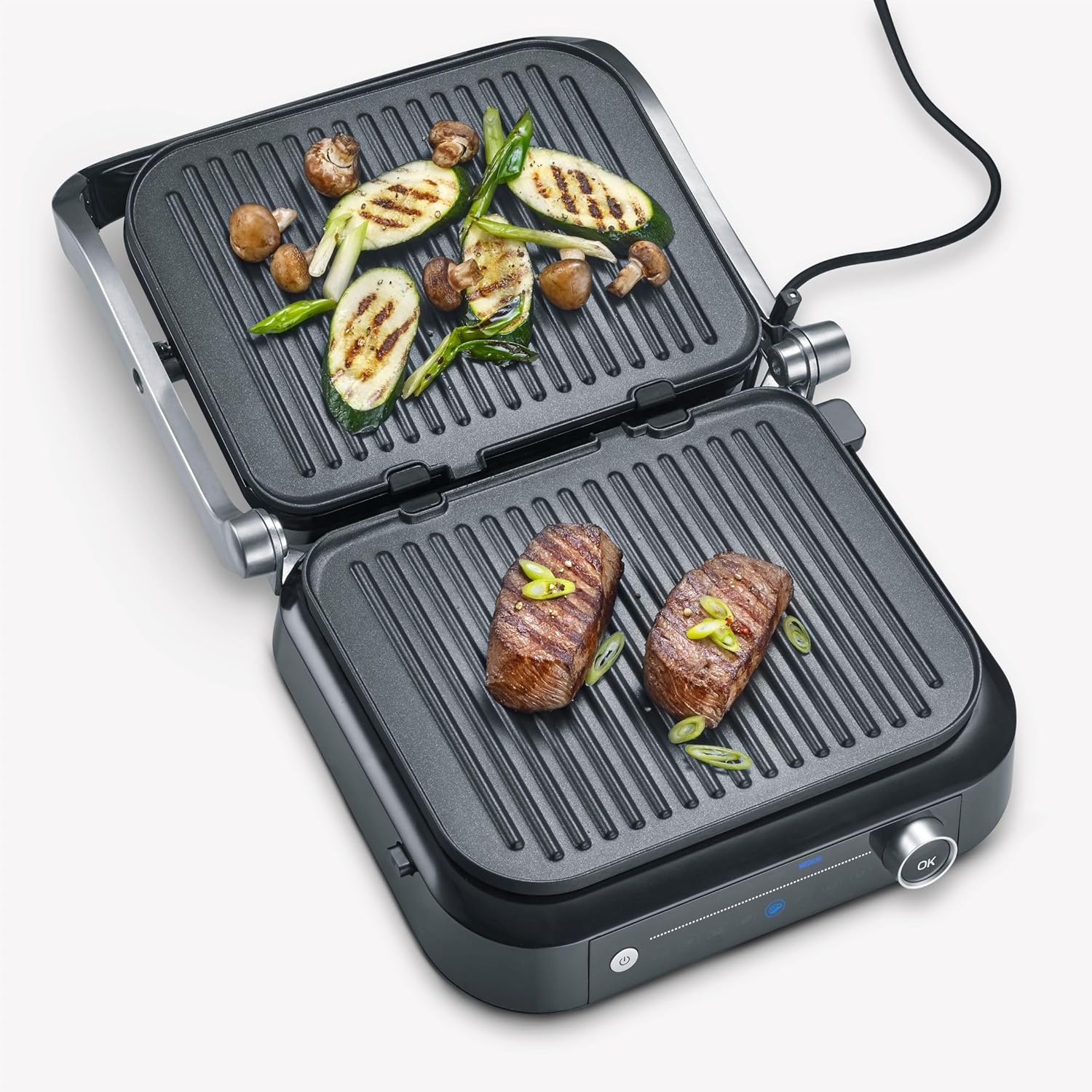 SEVERIN - SEVINI PRO - grille viande multifonction, inox, 1 800 W, KG 2395