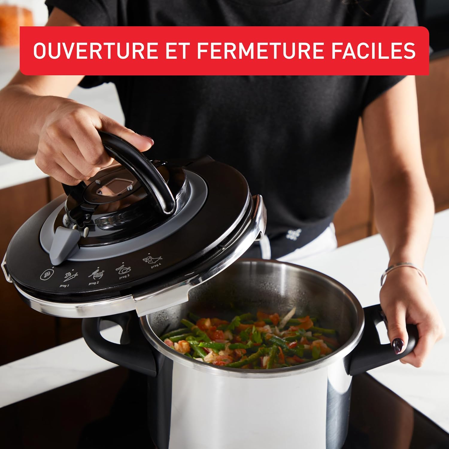 SEB - Clipso+ CHEF - 10L - cocotte-minute induction, 4 programmes, P4551500