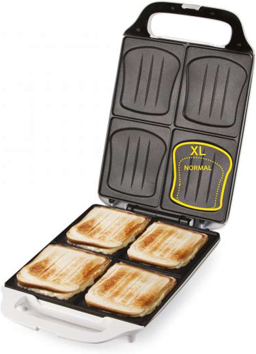 DOMO - croque famille XXL - 4 croques - 1800W, antiadhésif, blanc DO9064C