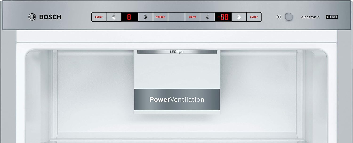 Bosch - combiné Série 6, 201x60cm, inox anti-trace - KGE398IBP