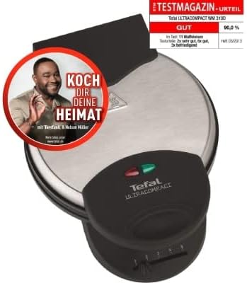 Tefal – Gaufrier cœur, plaques antiadhésives, 1000W, WM310D
