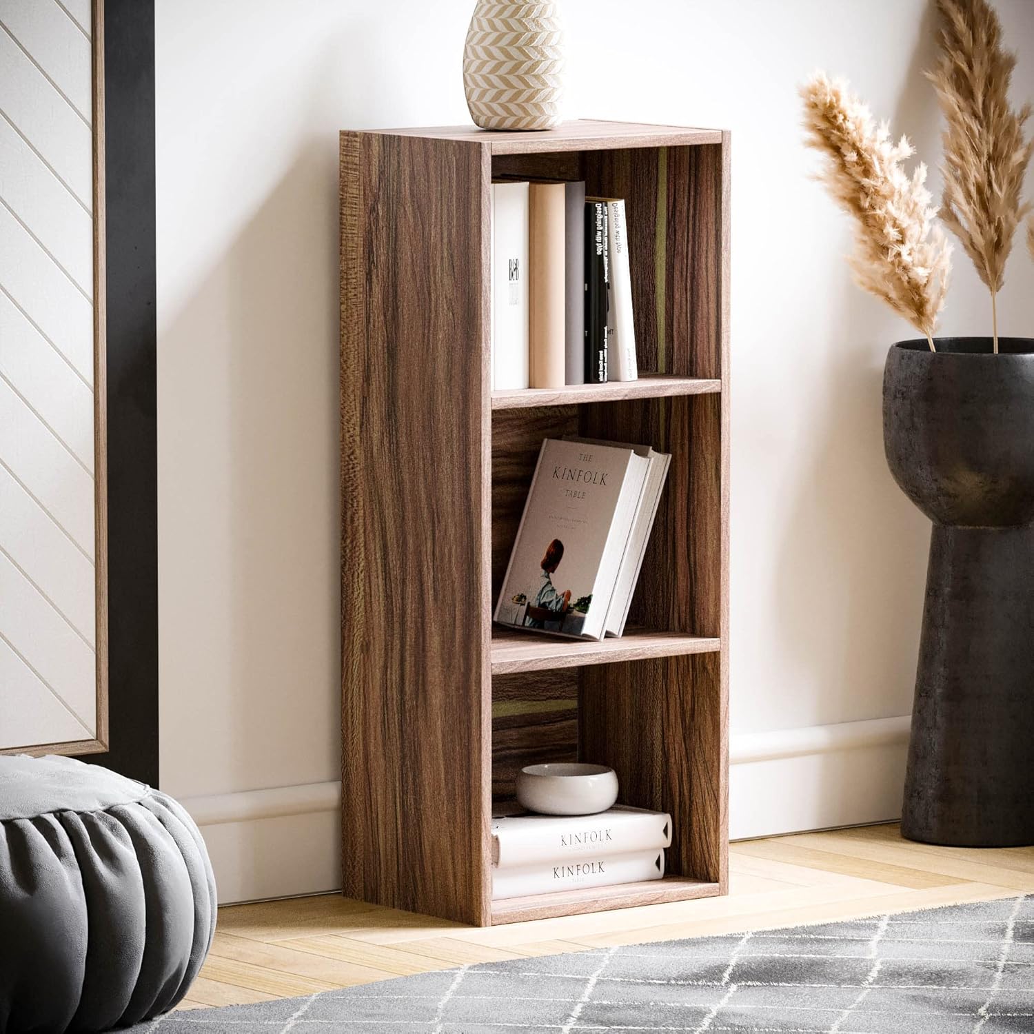 Vida Designs - Oxford 3 niveaux - H80xW32xD24cm - bibliothèque moderne compacte