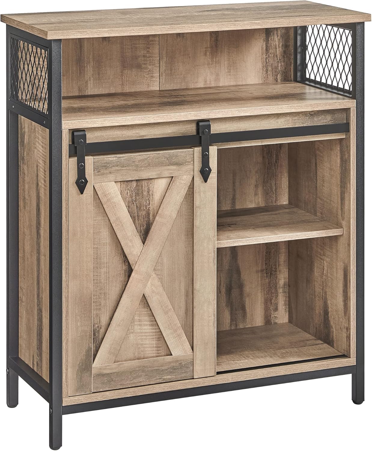 VASAGLE - Buffet Cuisine série rangement - 30x70x80cm - portes coulissantes, étagères réglables - LSC089B50V1