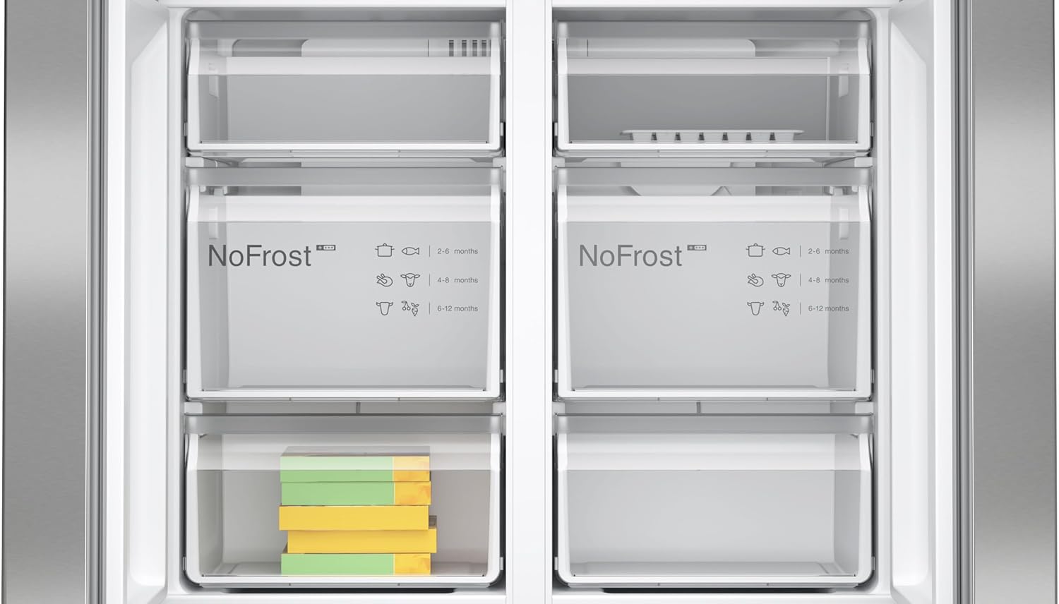 Bosch - Série 4 multi-portes, 605L, 183x91cm, inox, anti-traces KFN96VPEA