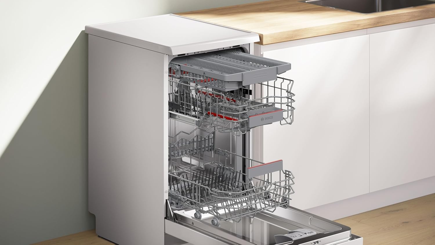 Bosch - SPS4EMW24E Série 4 - 45 cm - lave-vaisselle pose libre blanc