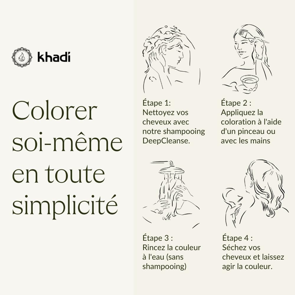 Khadi - Blond Soleil - 100g - coloration végétale blond cuivré doré