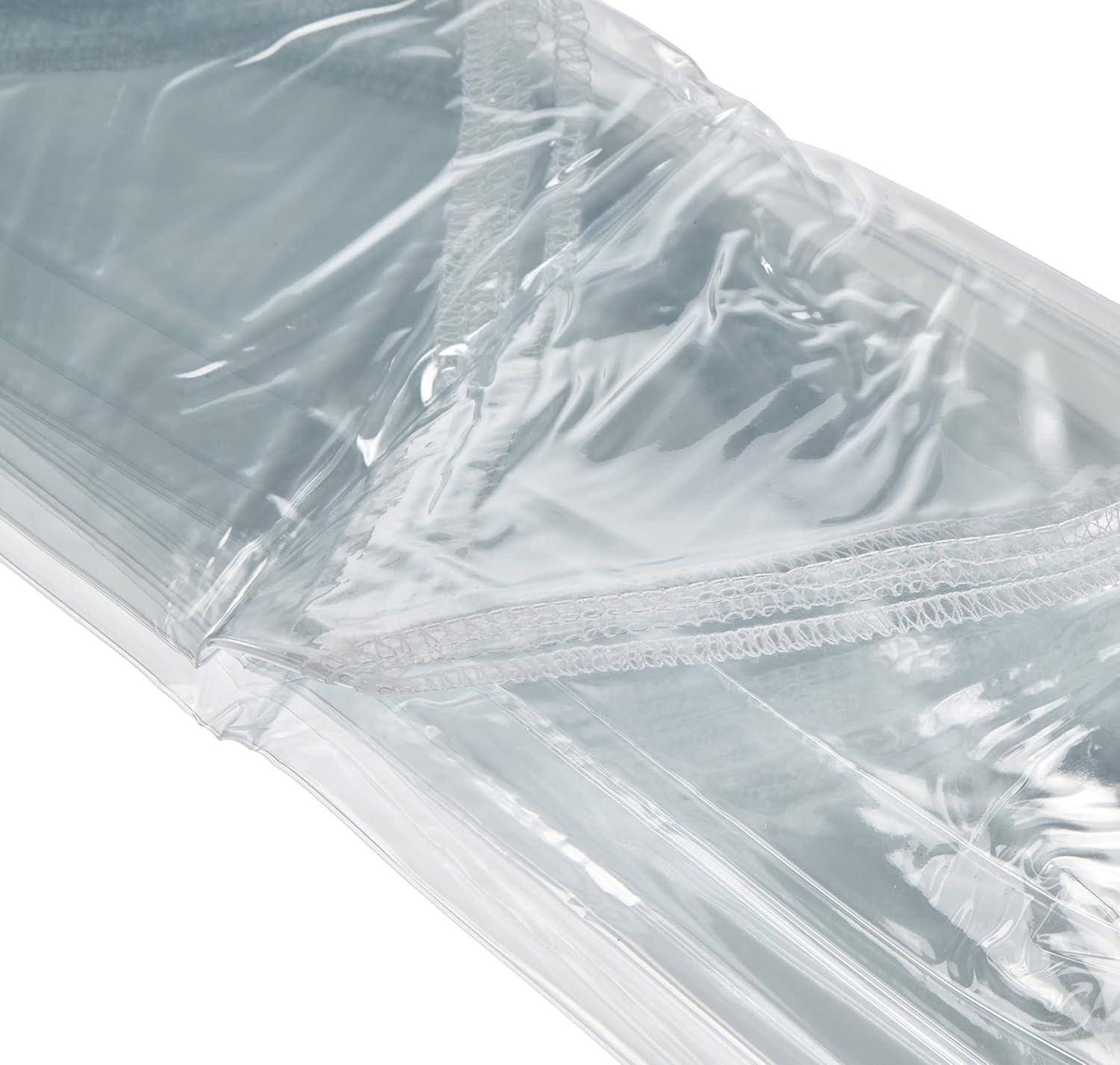 Soleil d'Ocre - Cristal, nappe ronde PVC 180cm, transparente 100 microns, lot de 2